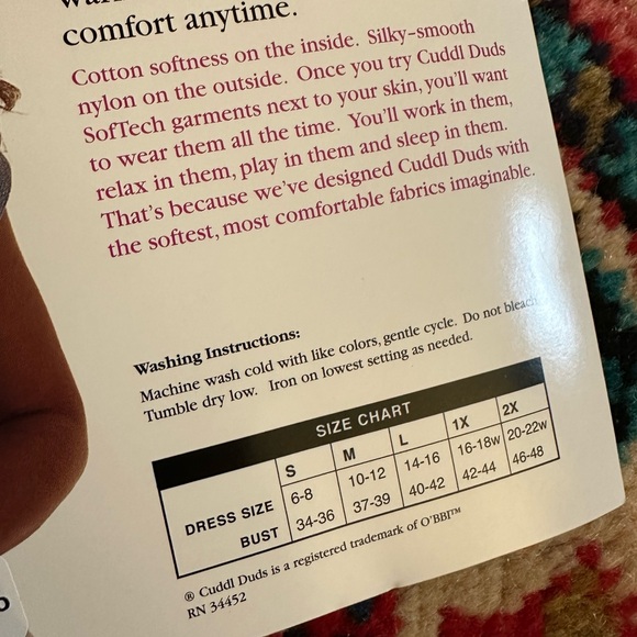 NWT Cuddl Duds Camisole - Picture 3 of 3